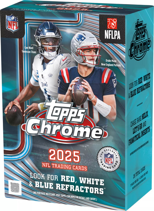 2025 Topps Chrome NFL Football Value Box