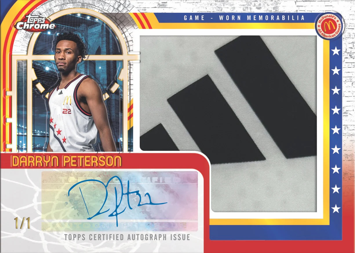 2025 Topps Chrome® McDonald’s All-American Basketball - Hobby Box