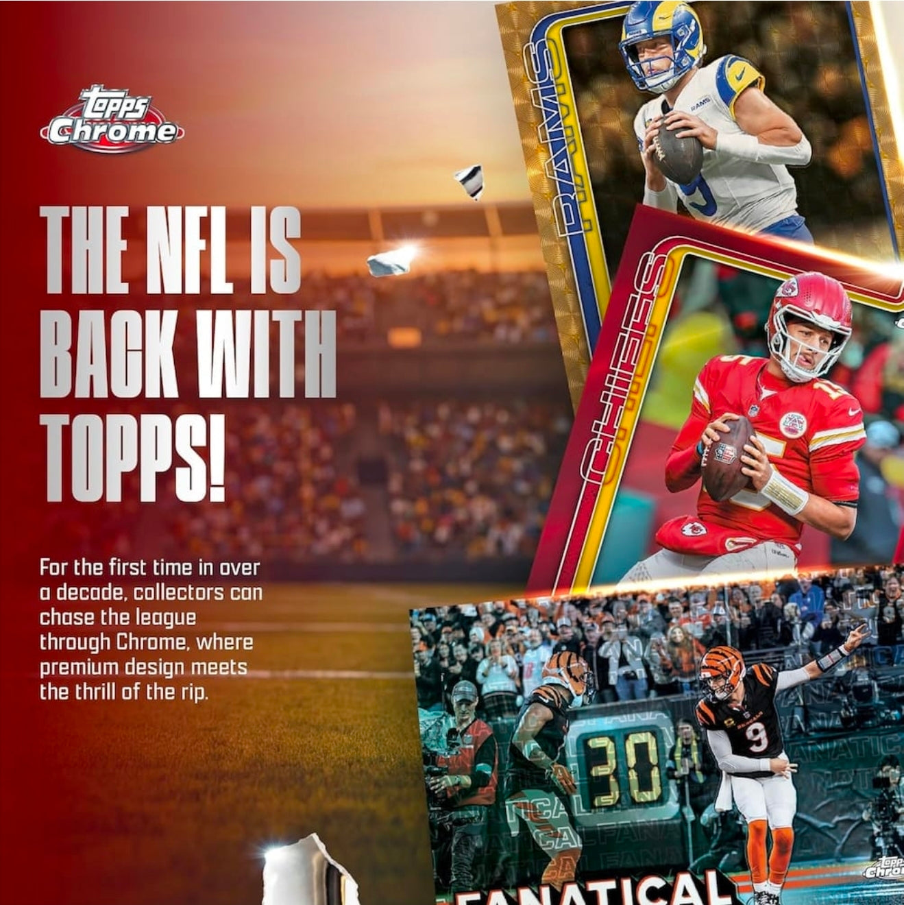 2025 Topps Chrome Football Mega Box