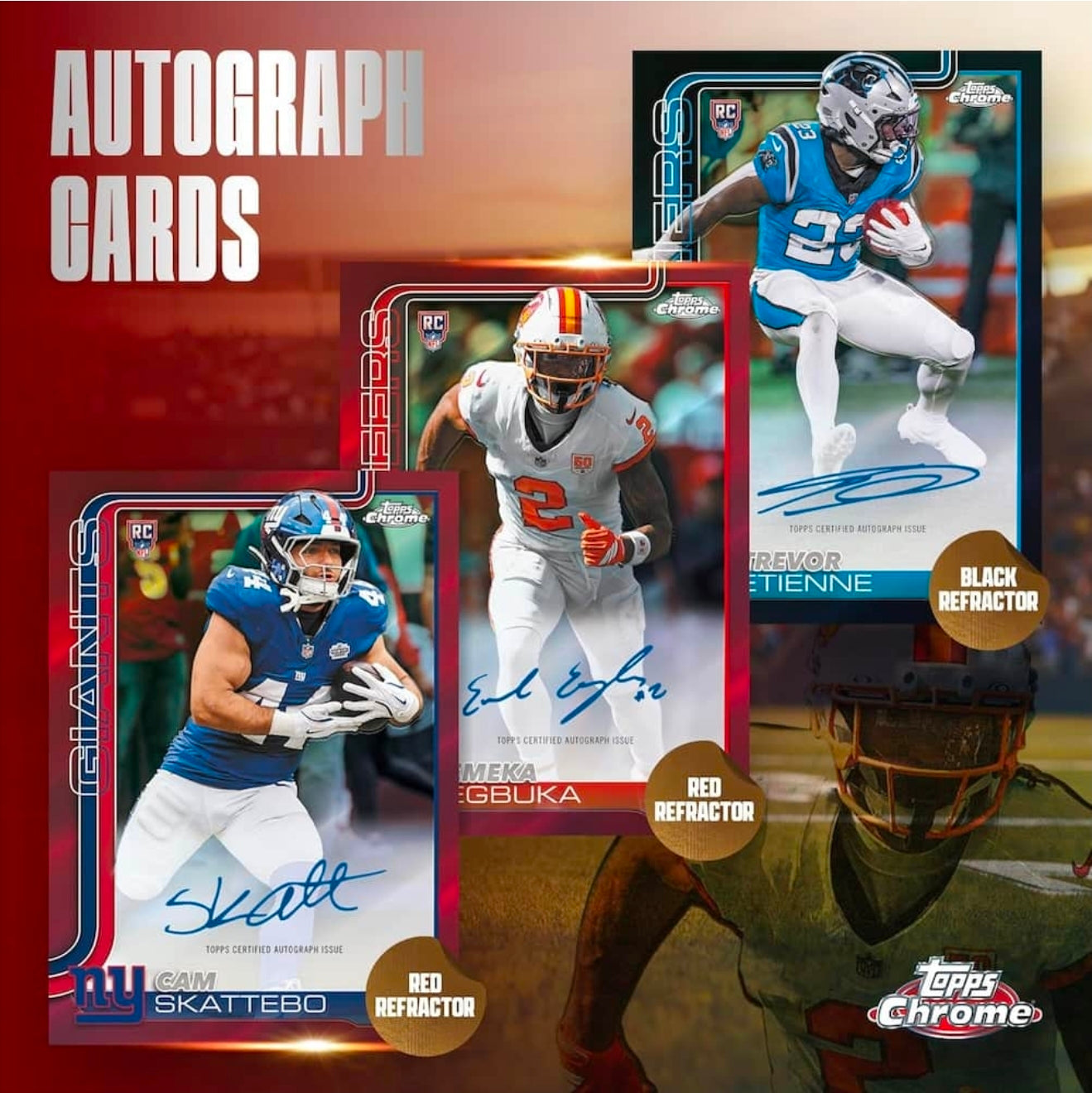 2025 Topps Chrome Football Mega Box