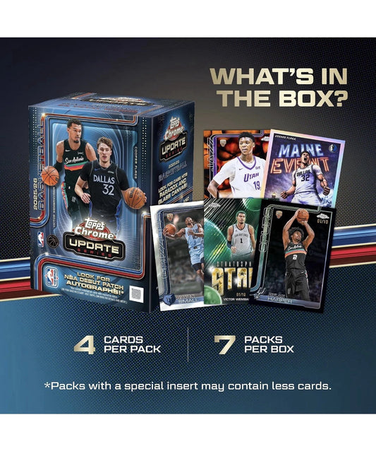 2025-26 Topps Chrome® Update Basketball - Value Box